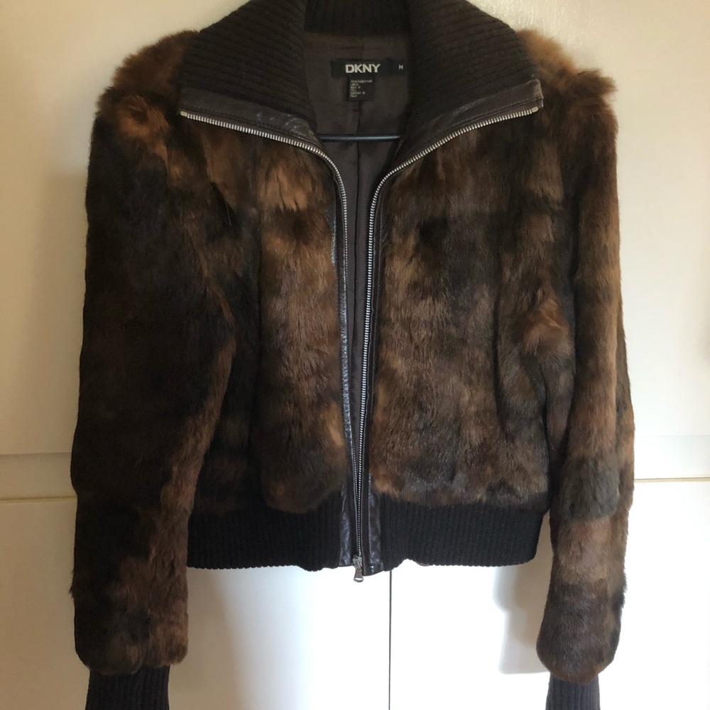 DKNY 100% Rabbit Jacket